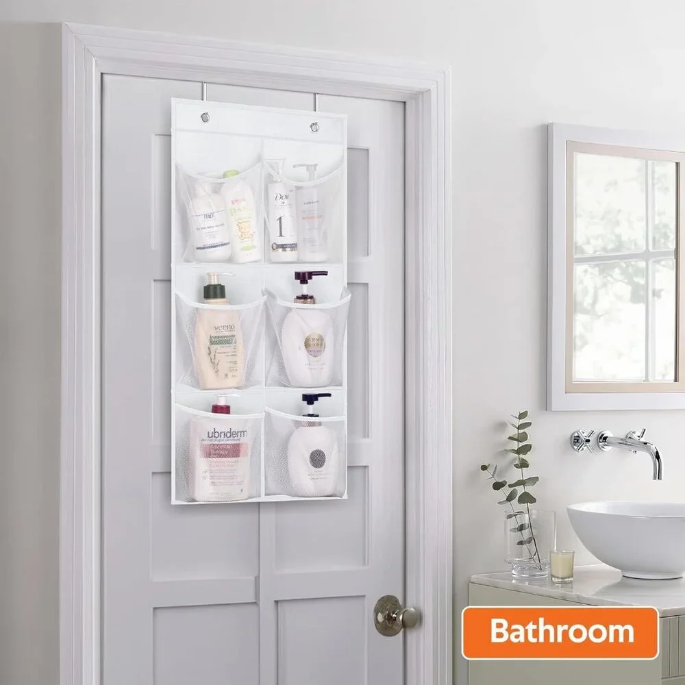 Heavy-Duty 2-Pack Narrow Shoe Organizer with Over-the-Door Hanging Capability